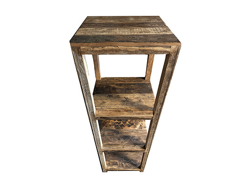 Offenes Holzregal aus Altholz – 45 × 45 × 150 cm