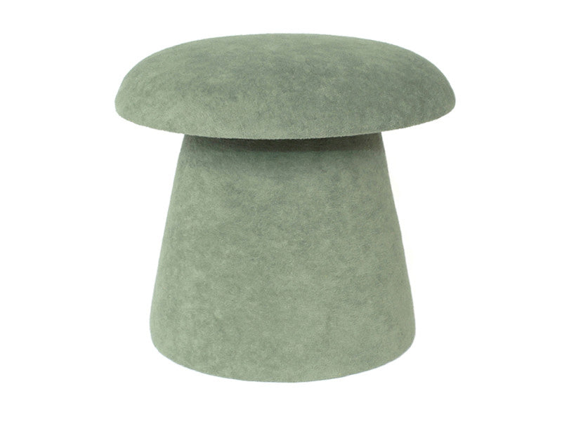 Samt-Pouf Mushroom von Leitmotiv – Hocker in Pilzform | Ø 39,5 cm