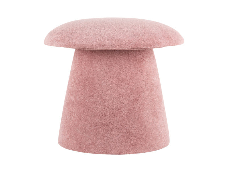 Samt-Pouf Mushroom von Leitmotiv – Hocker in Pilzform | Ø 39,5 cm