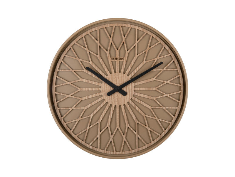 Wanduhr Girasol – Mocha Brown Ø 40,6 cm