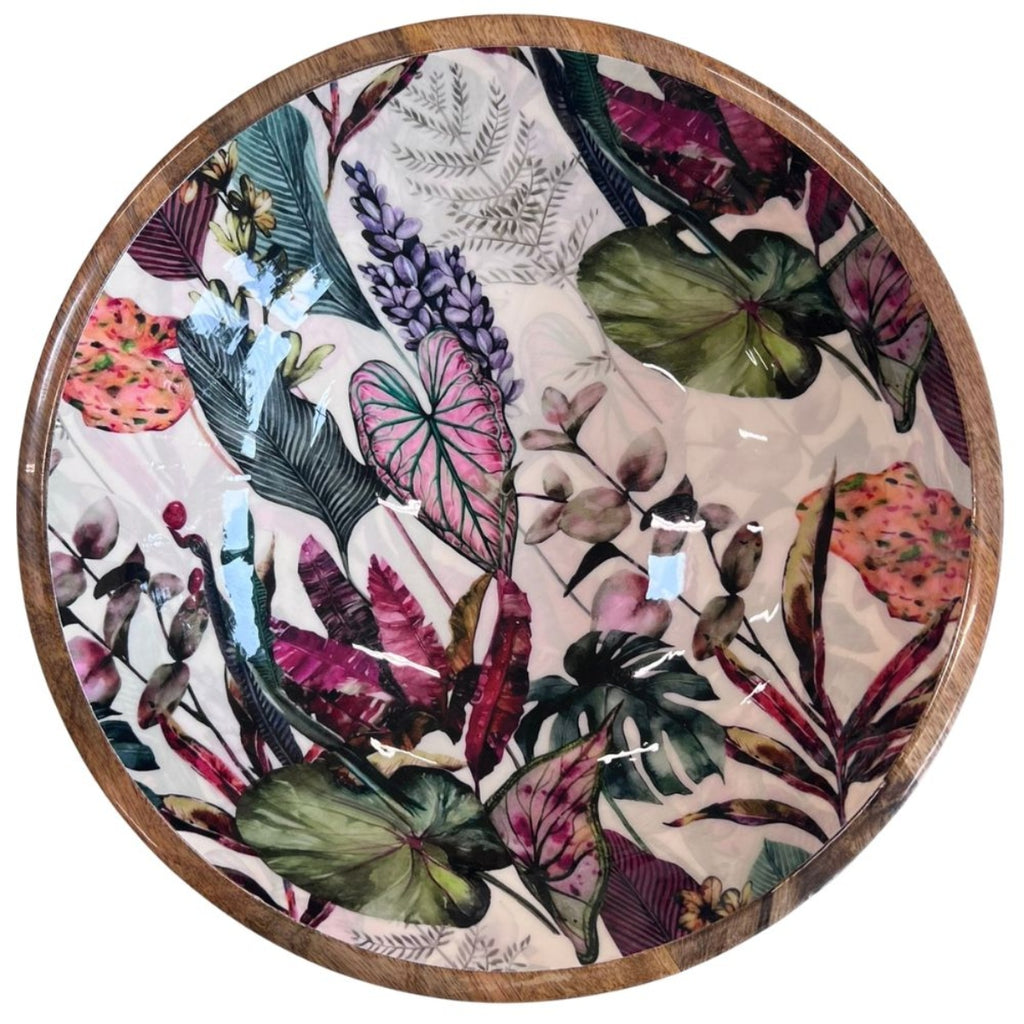Schale Exotic Leaves aus Mangoholz – 35 cm