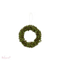 Dekokranz Perline Green – Grün, Ø 10 cm