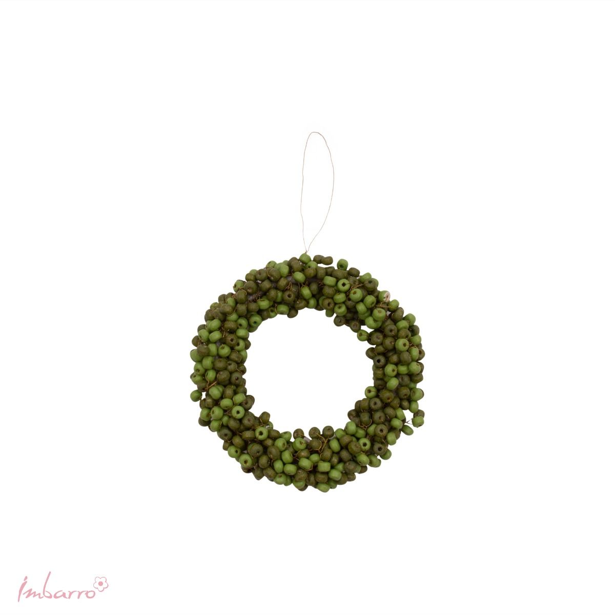 Dekokranz Perline Green – Grün, Ø 10 cm
