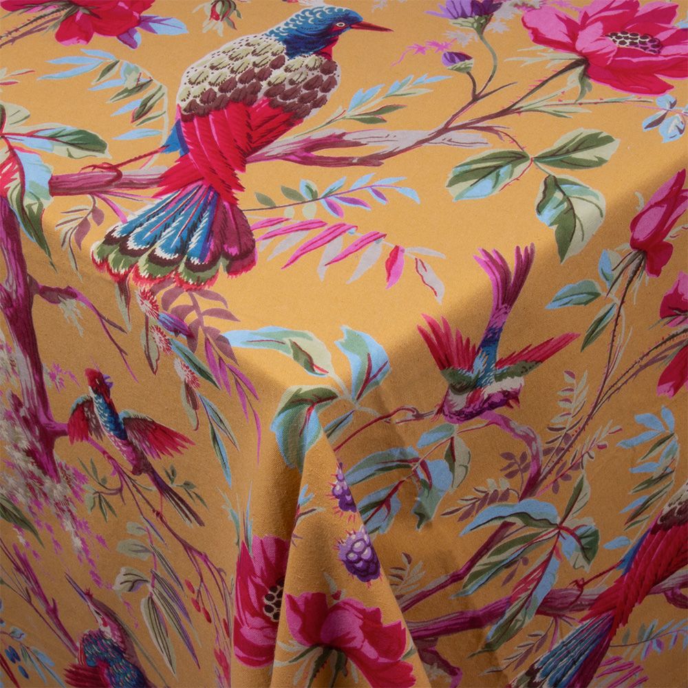 Tischdecke Paradise Yellow – 150 × 240 cm | 100 % Baumwolle