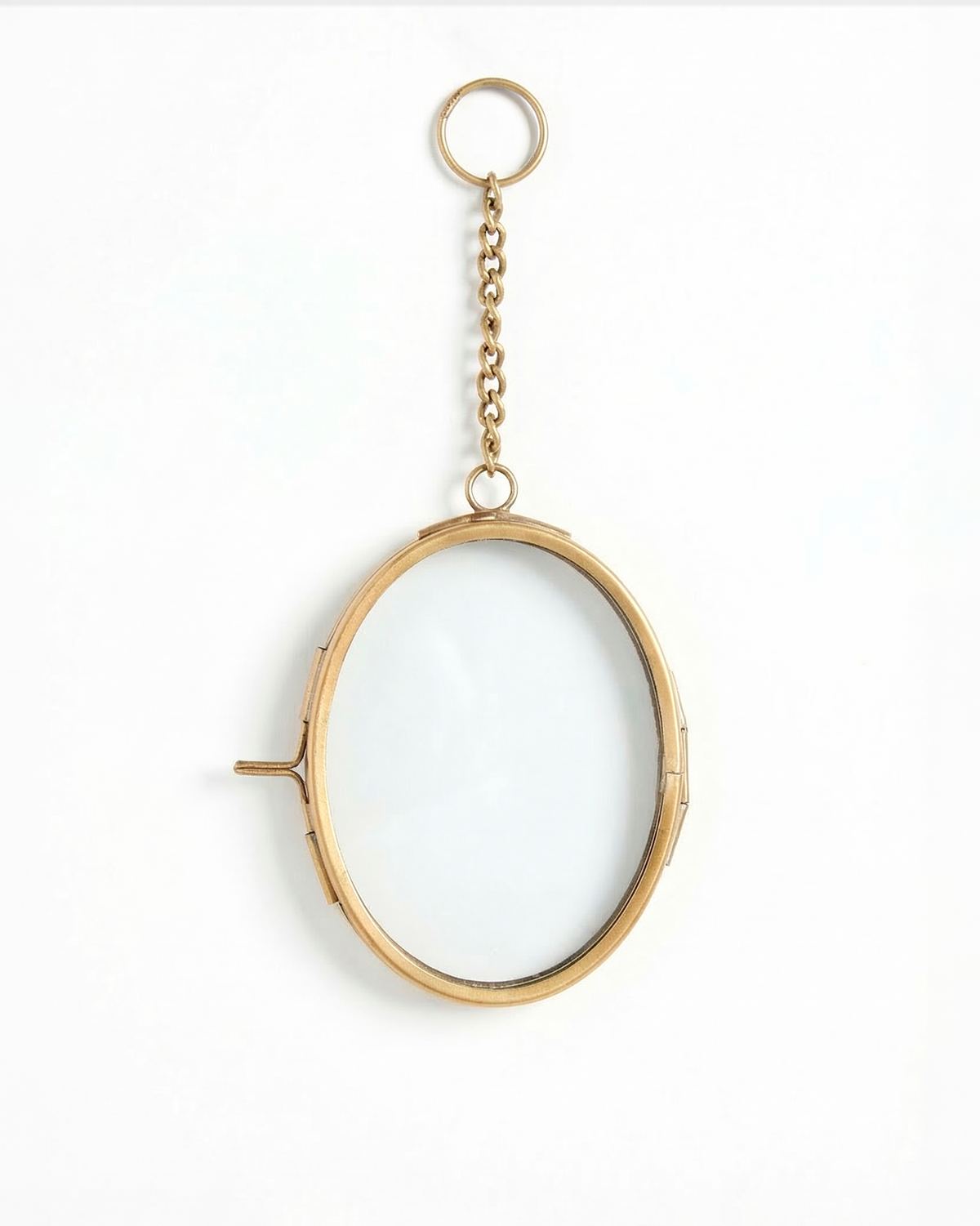 Ovaler Bilderrahmen aus Messing – 8 × 6 cm