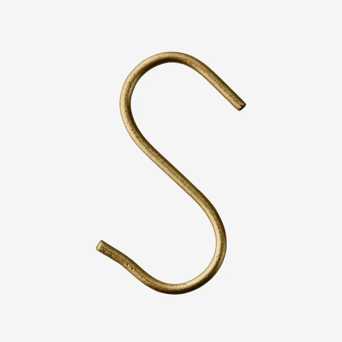 S-Haken aus Metall – Antik Messing