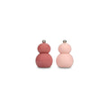 Pfeffer/Salzmühle H12cm pink Betty - 2er-Set