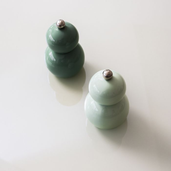 Pfeffer/Salzmühle H12cm grün Betty - 2er-Set