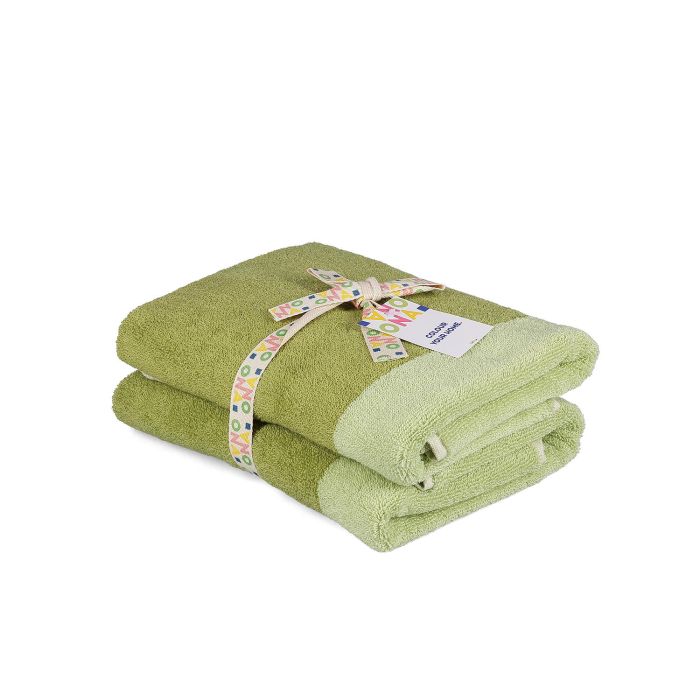 Badetuch 50x100cm pistachio green Pixie - 2er-Set