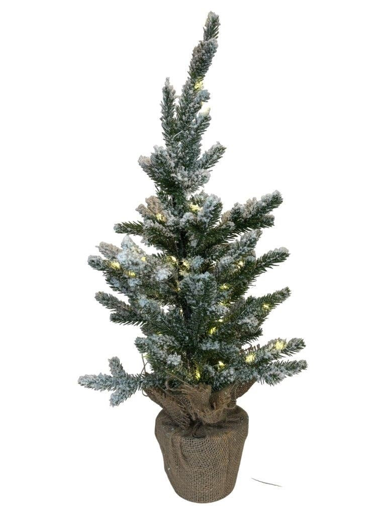 LED-Schneebaum mit Timer – 62 cm