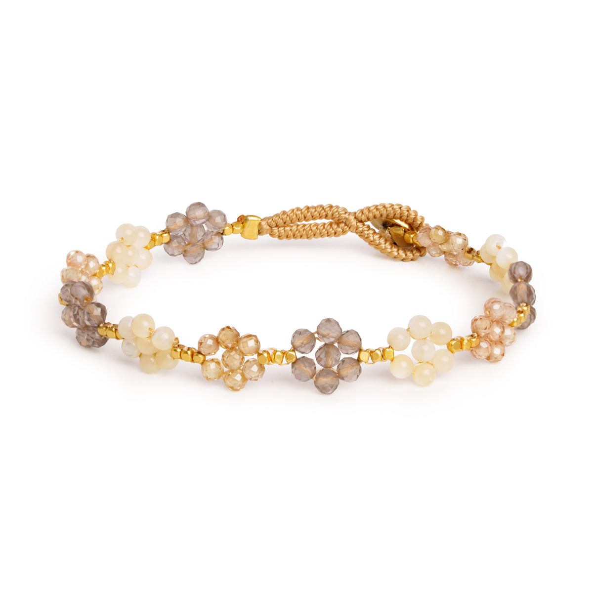 Lulu Wannie Armband – Halbedelsteine & 14K vergoldet
