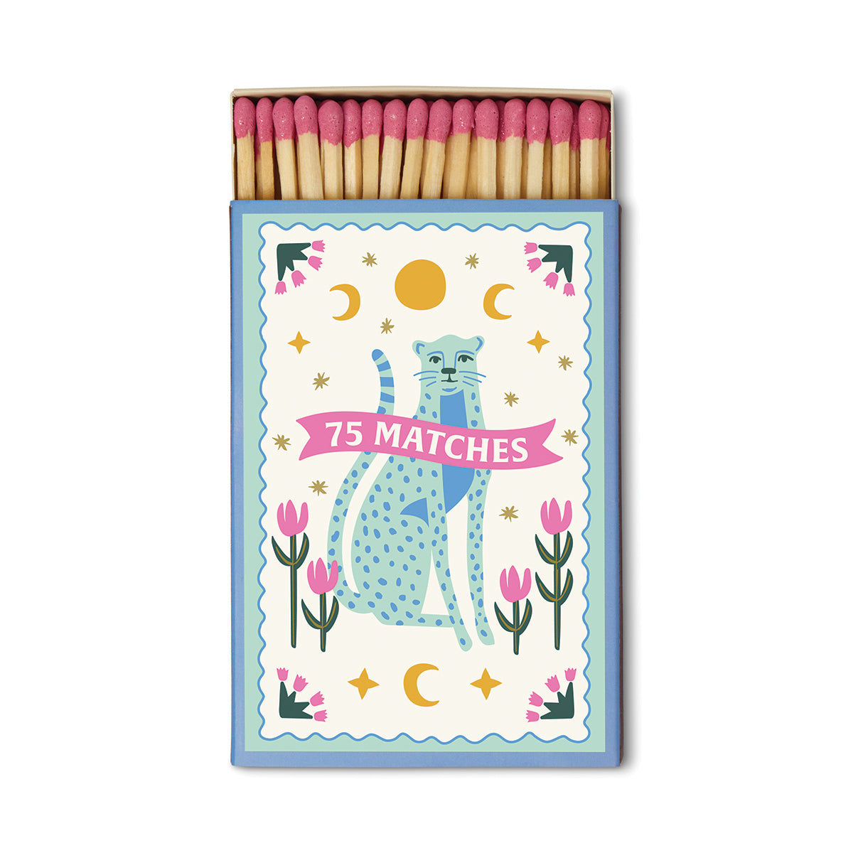Streichhölzer Blue Cheetahs von Paddywax  - 75 Stück