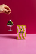 Christbaumschmuck Olivenschale aus Glas – Grün