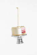 Christbaumschmuck Gender Reveal Torte aus Glas – Rosa