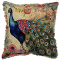 Kissen Pfau 3D bestickt