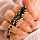 Peggy Stretch Ring – Halbedelstein