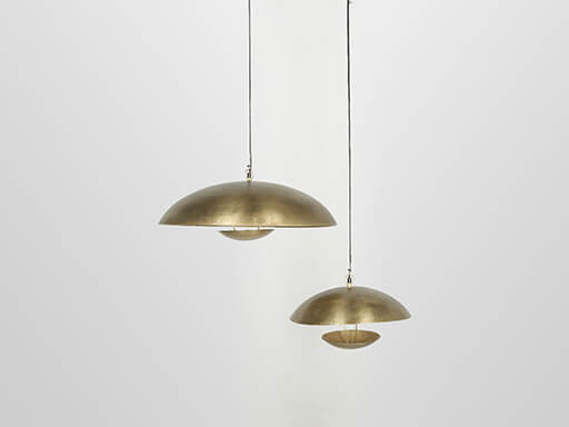 Pendelleuchte Denver Ø 60 cm – Antik Messing